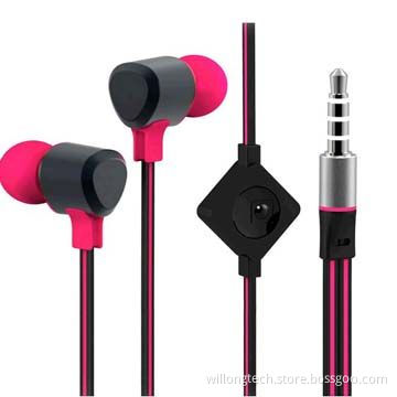 Colorful waterproof earbud with volume control for mobile phone